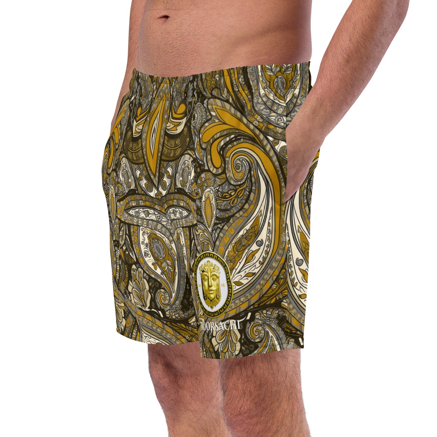 MOORSACHI Paisley Gold - Swim Trunks II