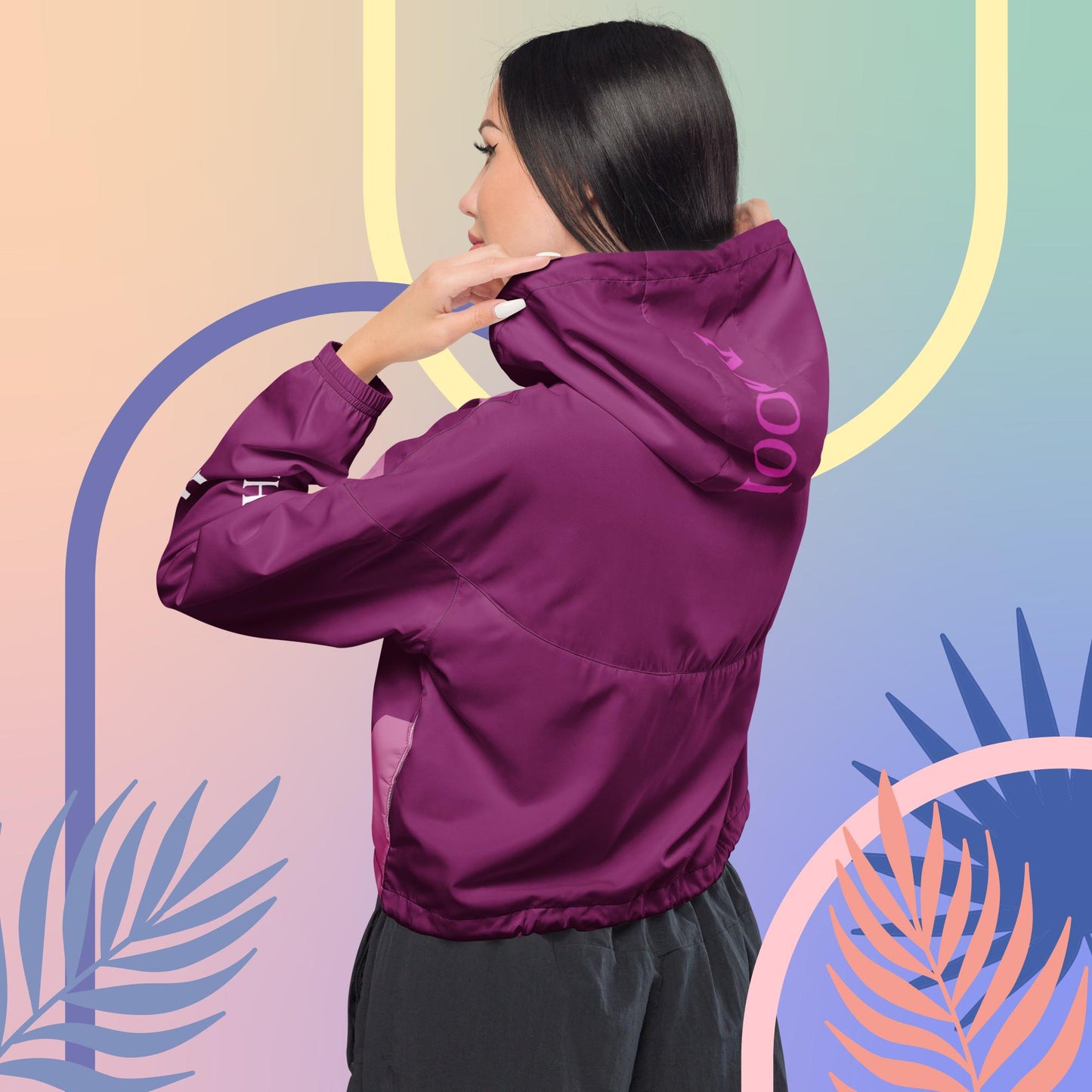 MOORSACHI CHIC - Women’s Cropped Windbreaker