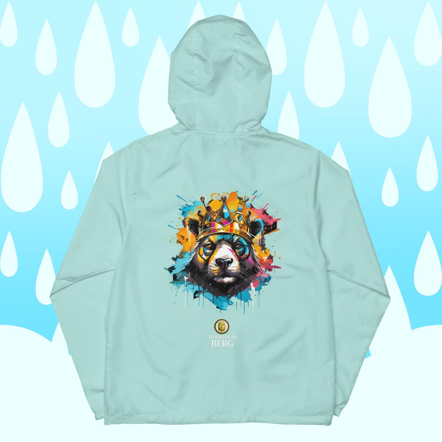 MOORSACHI BERG RAIN PANDA - Unisex Lightweight zip up windbreaker