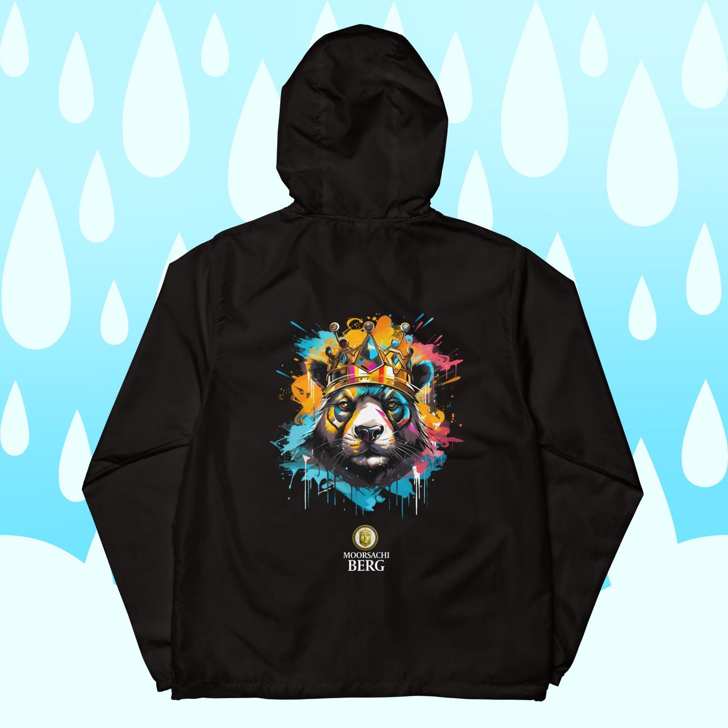 MOORSACHI BERG RAIN PANDA - Unisex Lightweight zip up windbreaker