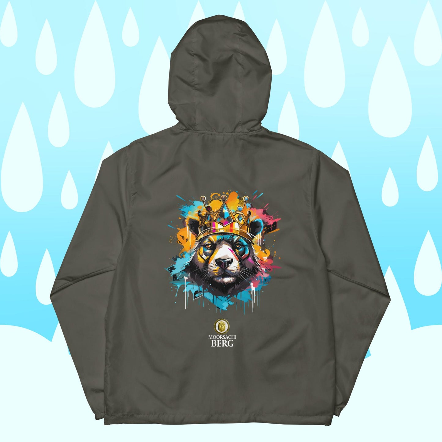 MOORSACHI BERG RAIN PANDA - Unisex Lightweight zip up windbreaker