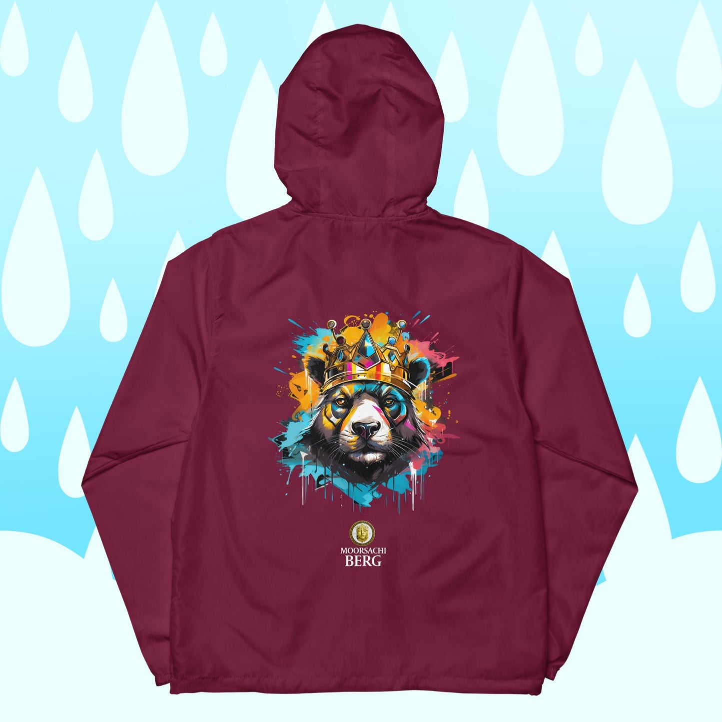 MOORSACHI BERG RAIN PANDA - Unisex Lightweight zip up windbreaker