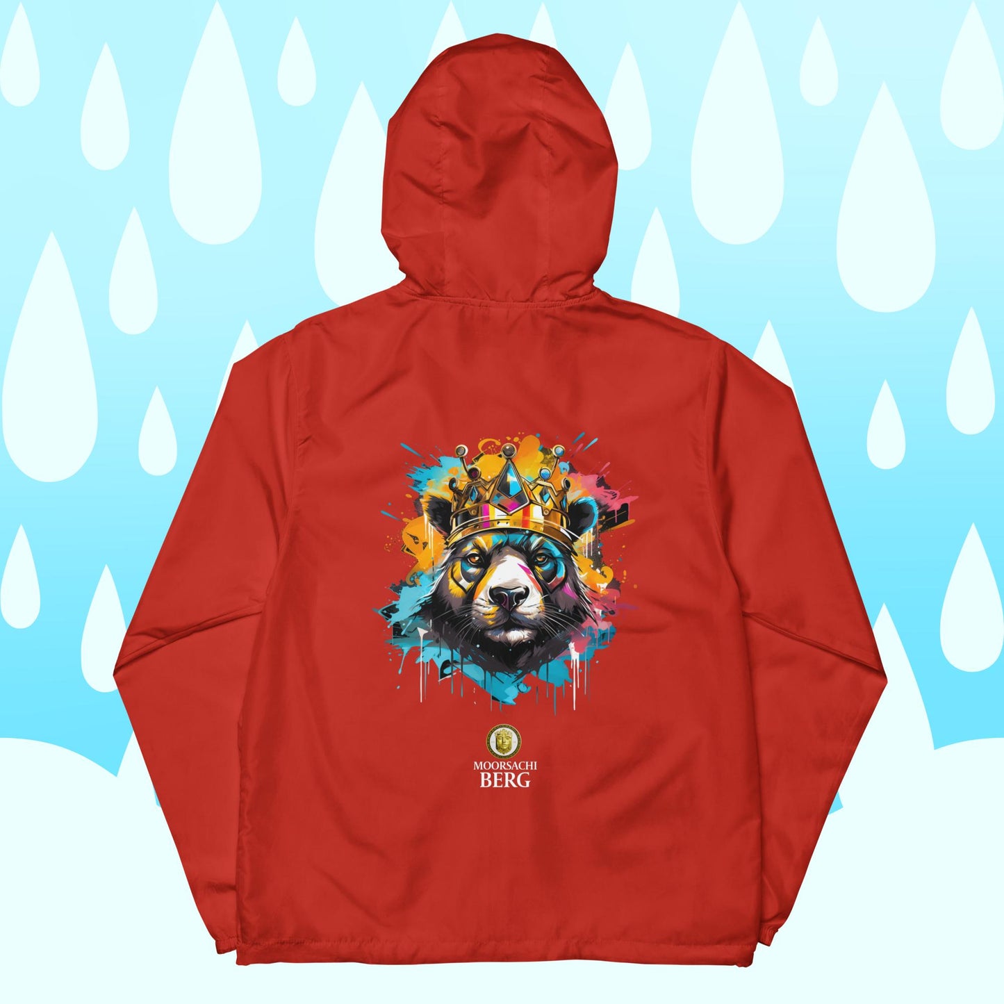 MOORSACHI BERG RAIN PANDA - Unisex Lightweight zip up windbreaker