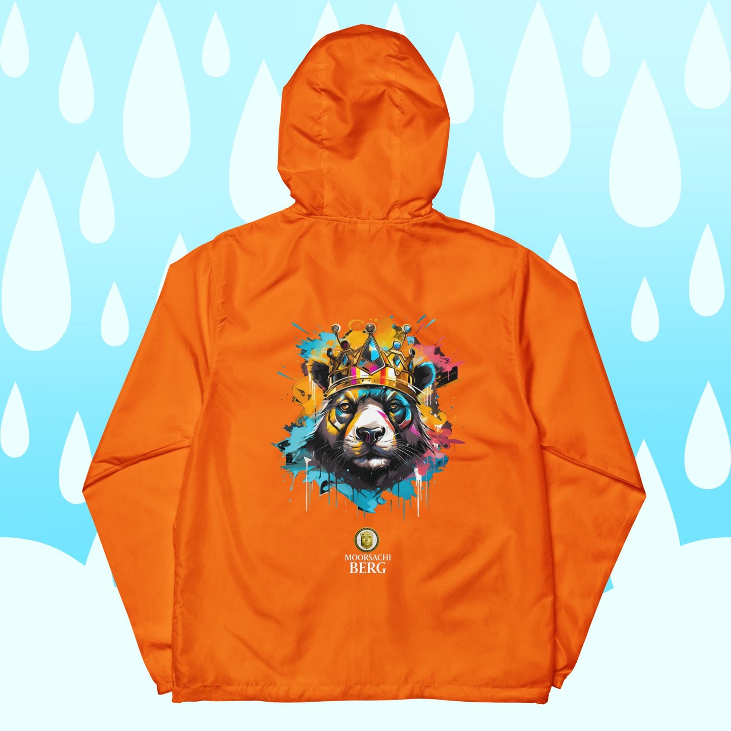 MOORSACHI BERG RAIN PANDA - Unisex Lightweight zip up windbreaker