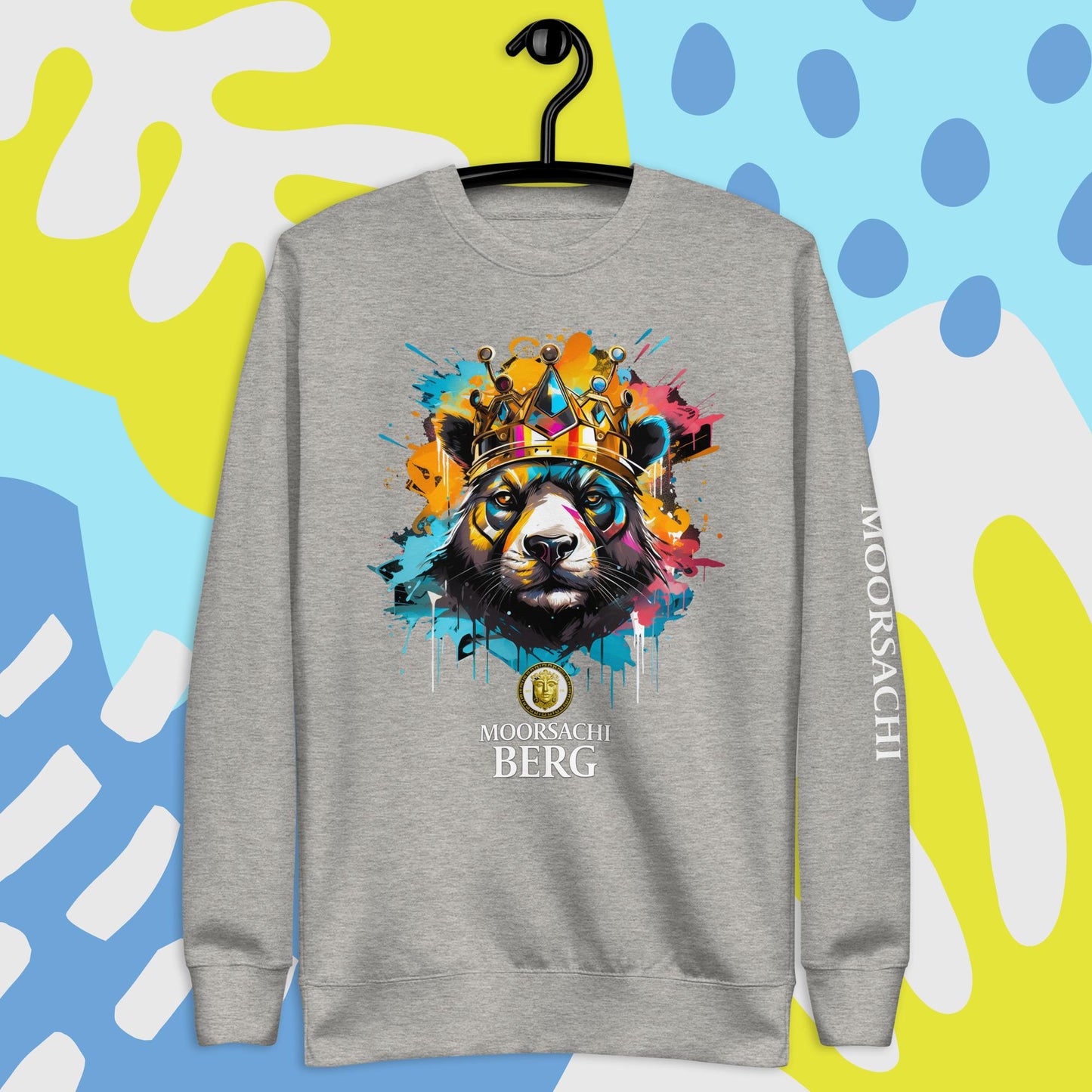 MOORSACHI BERG PANDA IV CROWN - Unisex Premium Sweatshirt