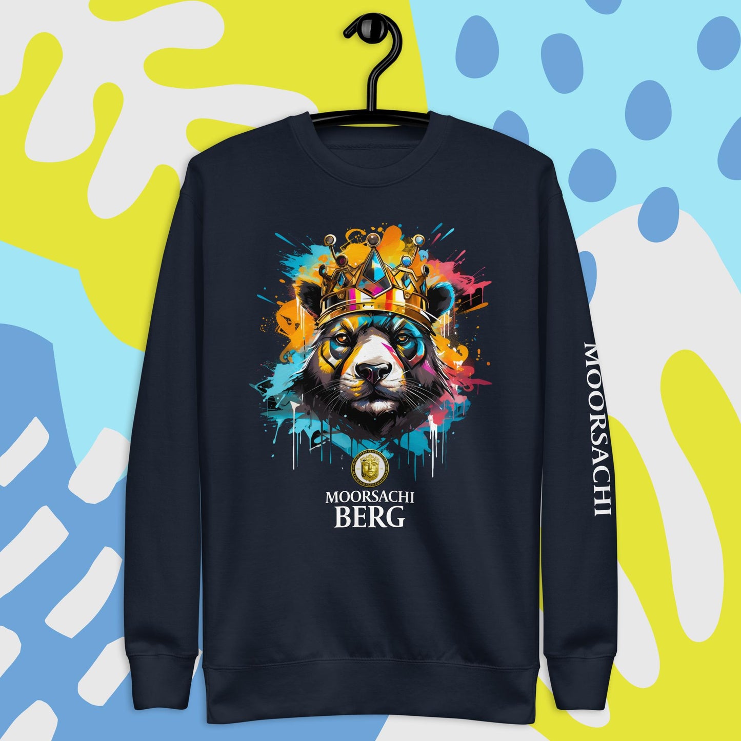 MOORSACHI BERG PANDA IV CROWN - Unisex Premium Sweatshirt