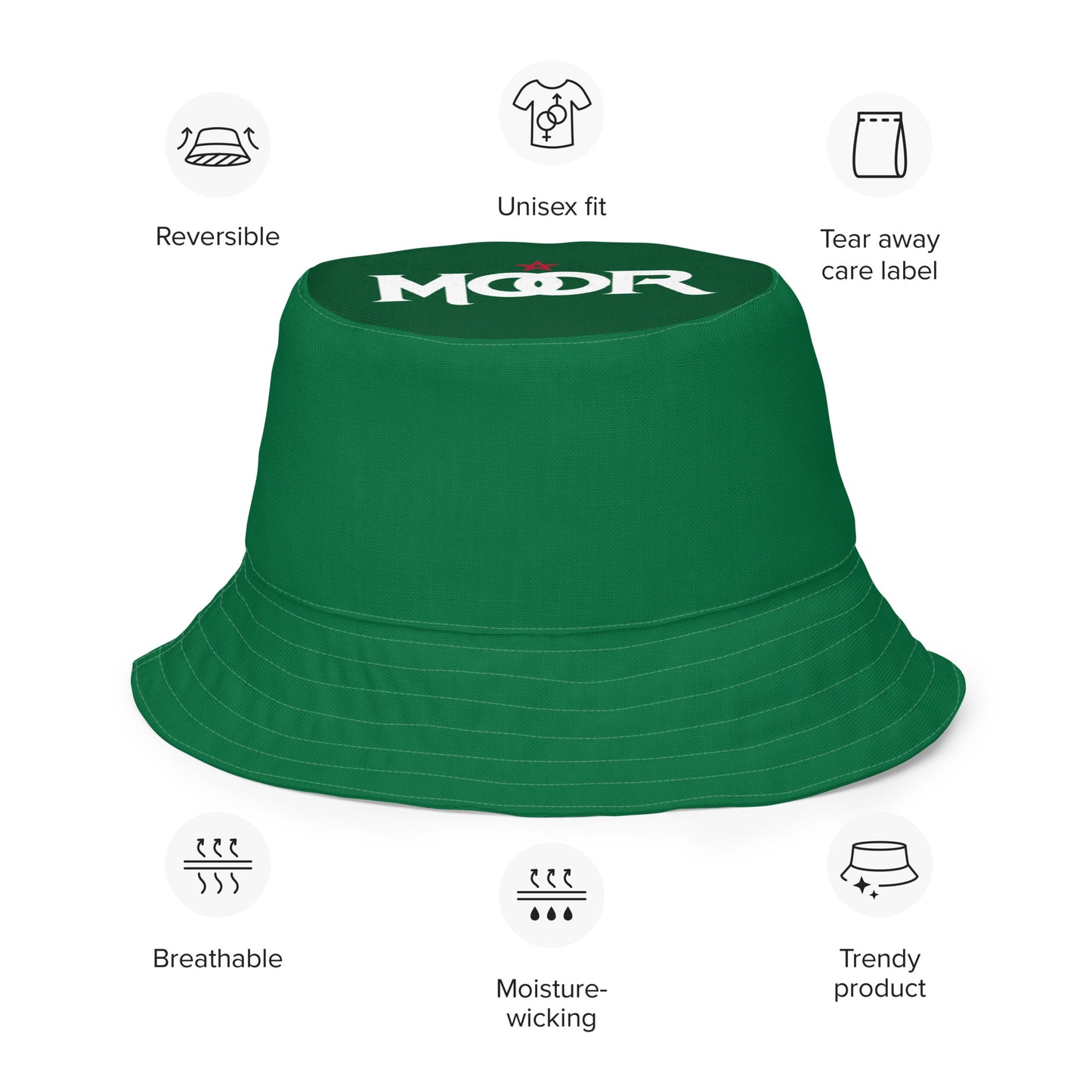 MOORBRAND Pentagram - Reversible Bucket Hat