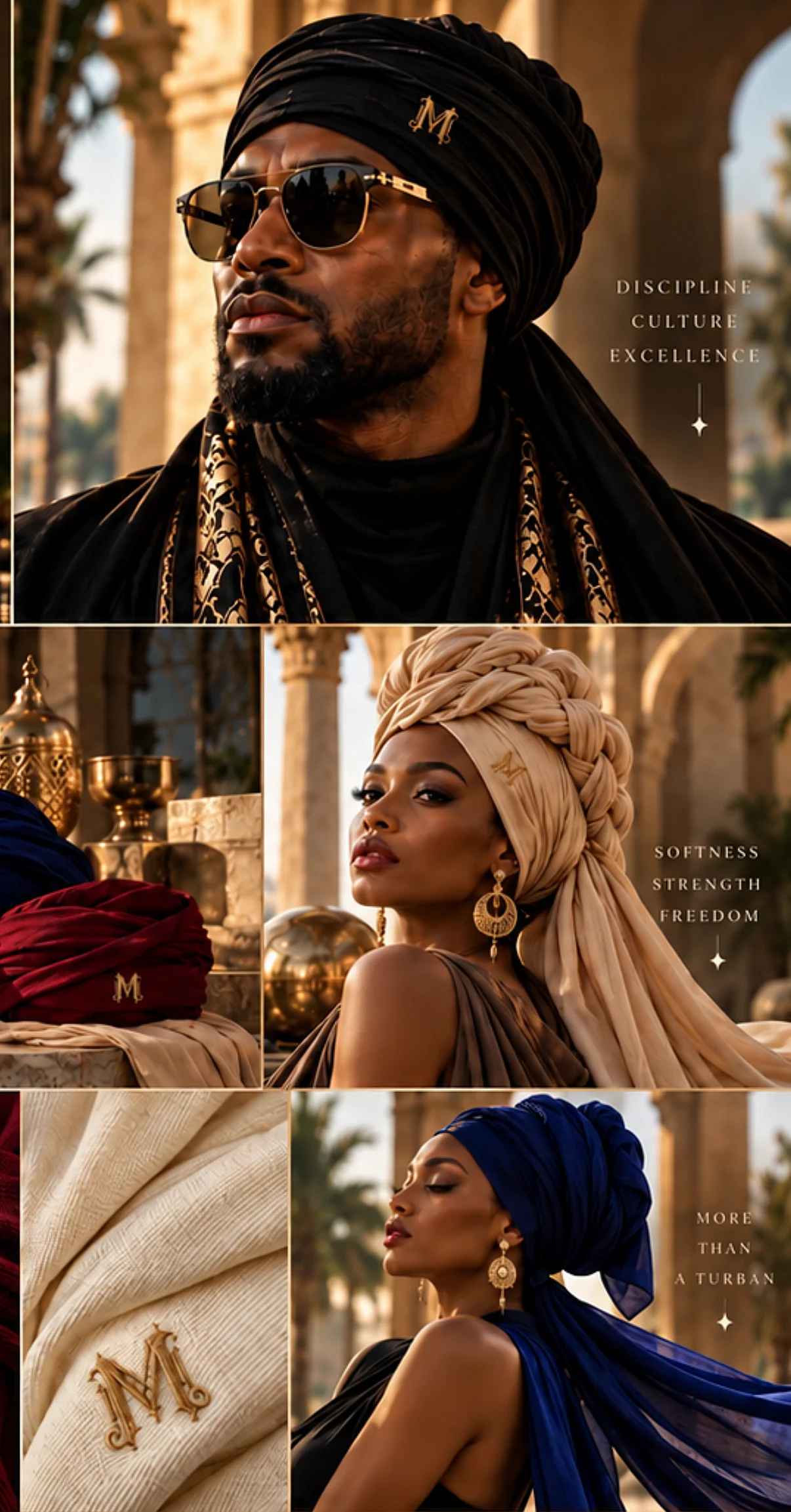 MOORSACHI Luxury Turbans, part of the Winter Release